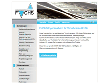 Tablet Screenshot of fuchs-ingenieurbuero-verkehrsbau.de